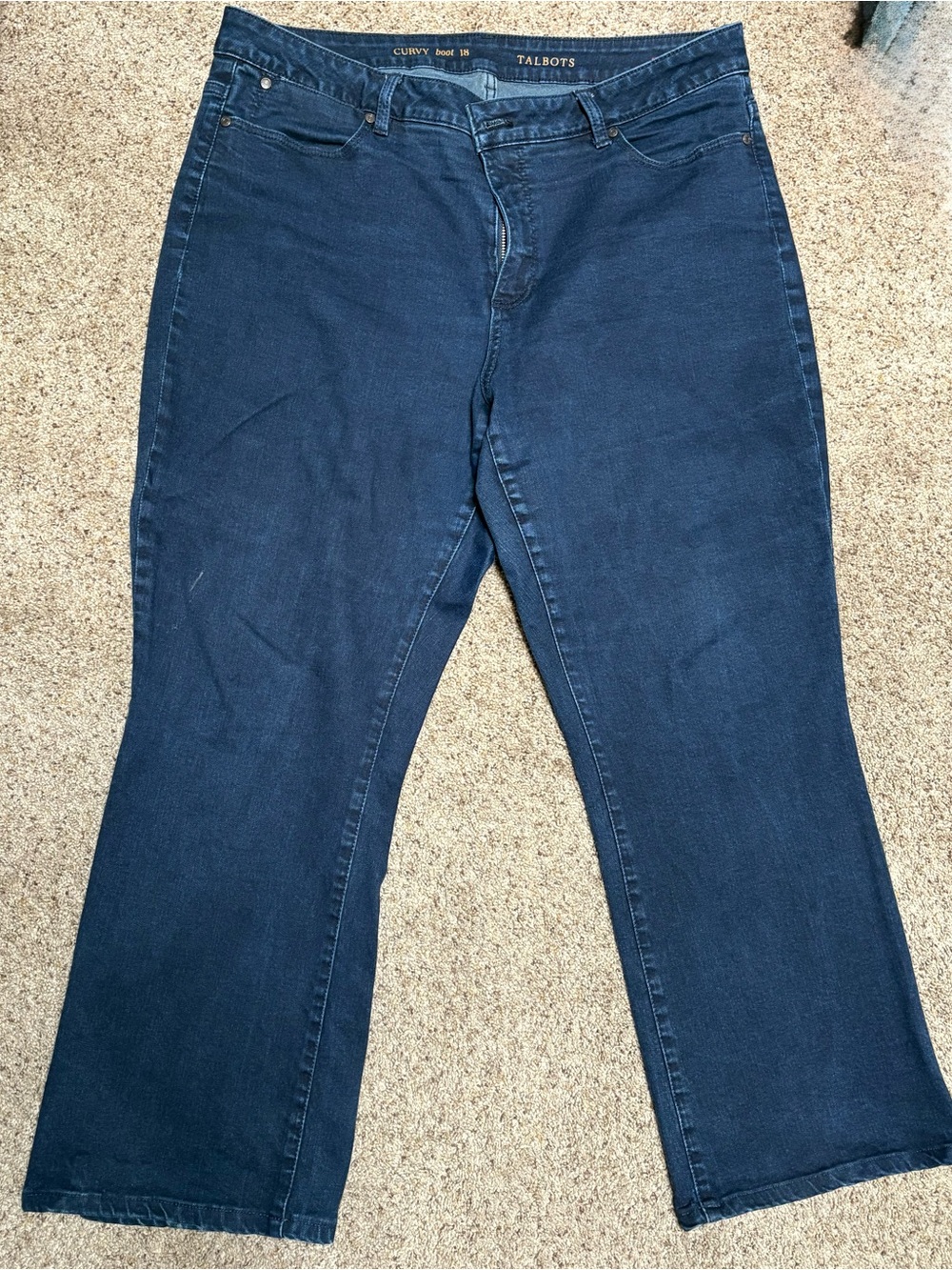 Talbots Dark Blue Flare Jeans